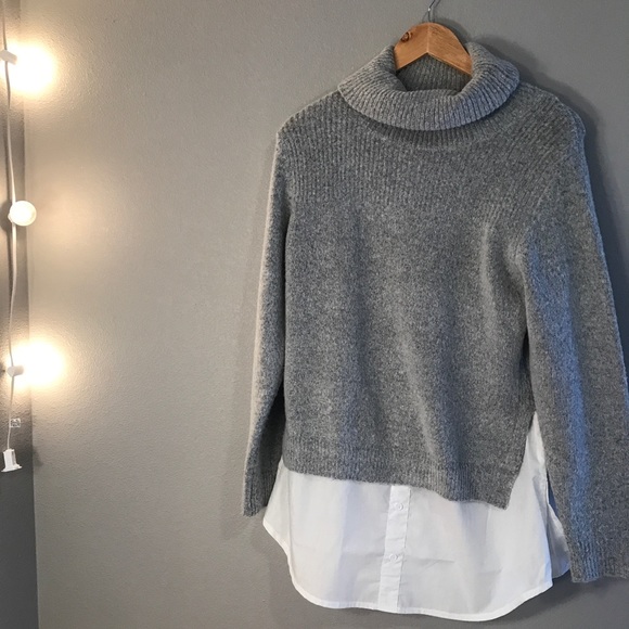 Target Sweaters - Cute Grey Underlay Sweater - Small